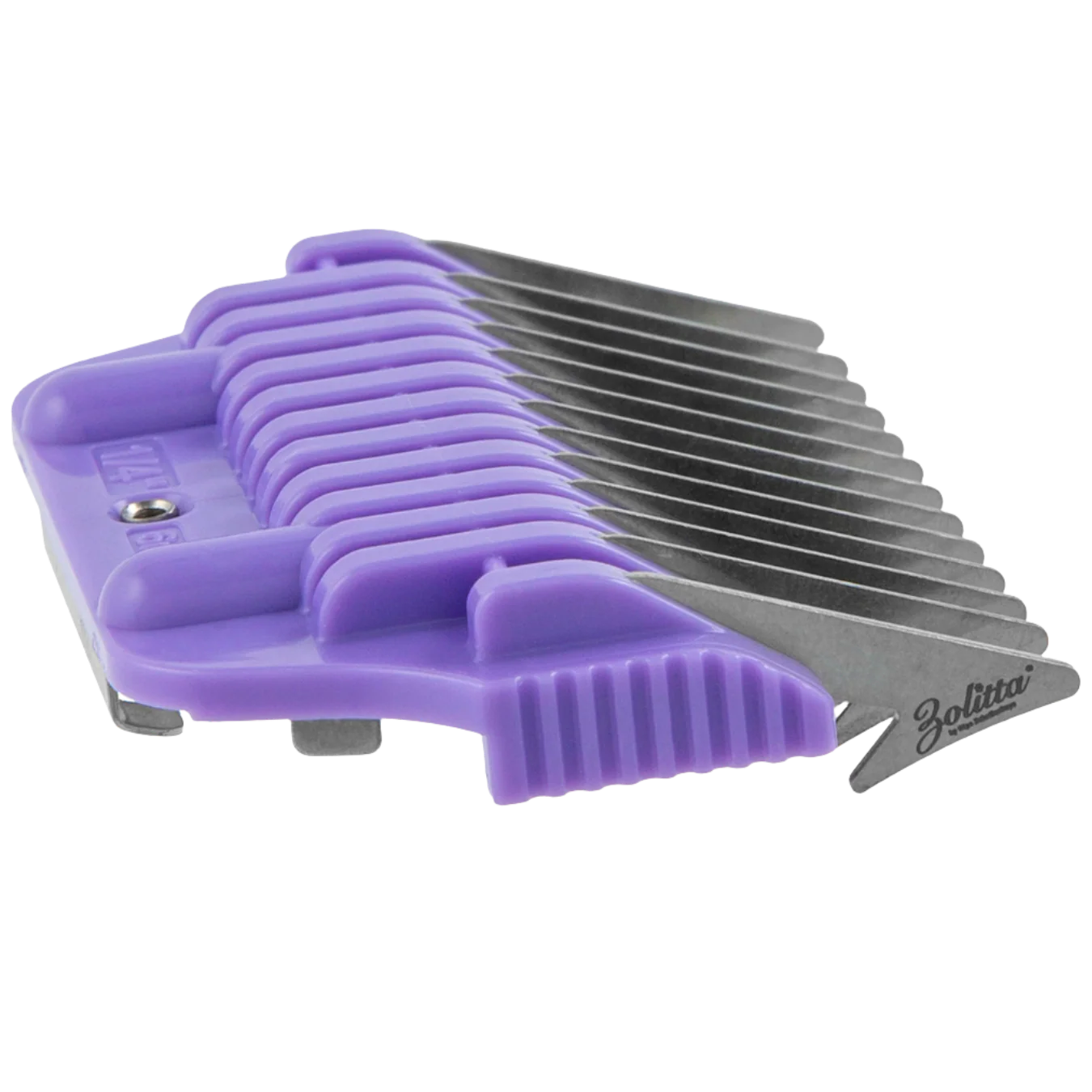 #4 1/4" Purple Wide Attachment Comb 6mm by Zolitta - Image 2