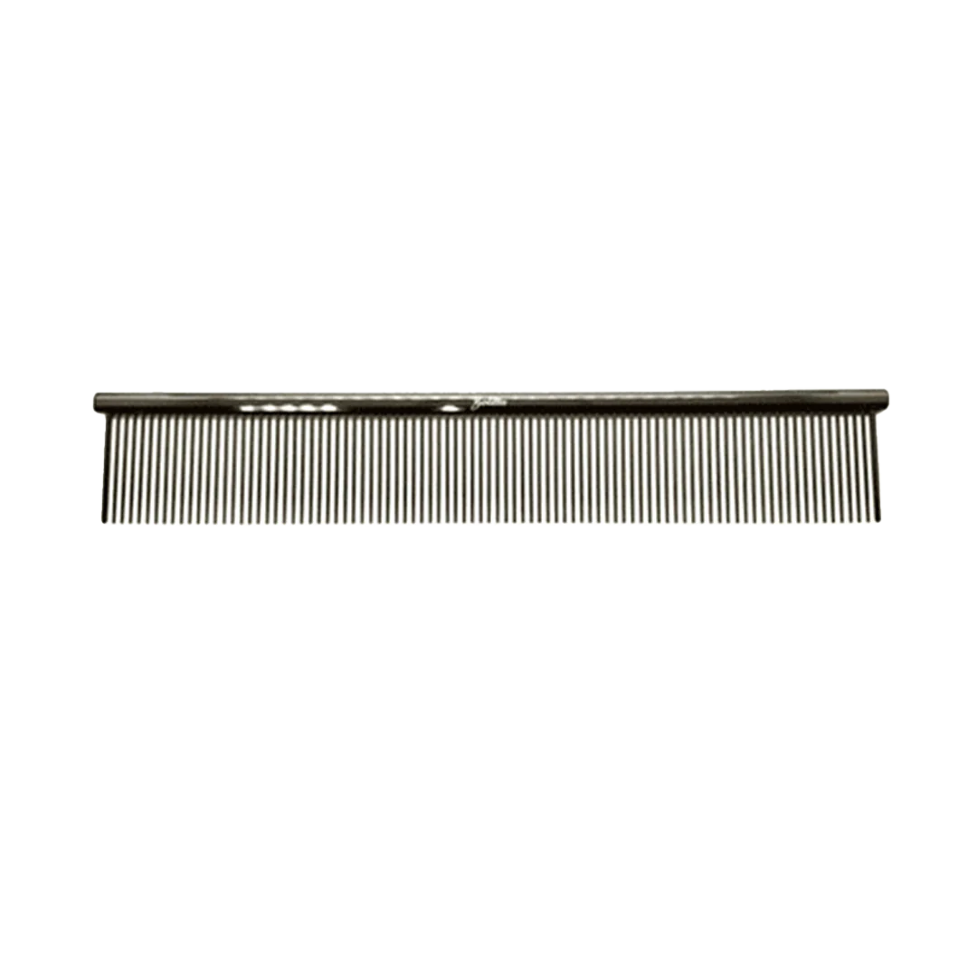 Fluffing Finishing Comb Metallic Black 9" by Zolitta
