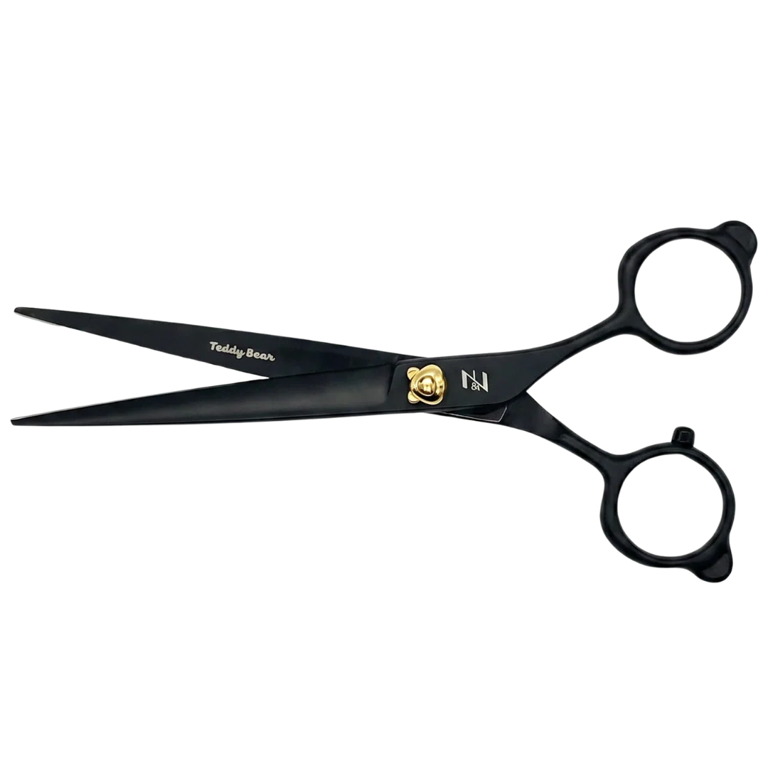 Teddy Bear 6.5" 3 Scissors Set Black by Zolitta - Image 9