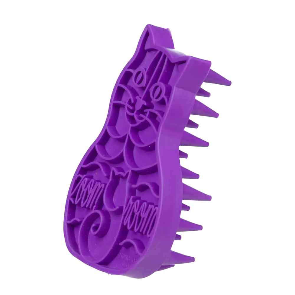 Bathing Brush for Cats Purple by ZoomGroom - Image 3