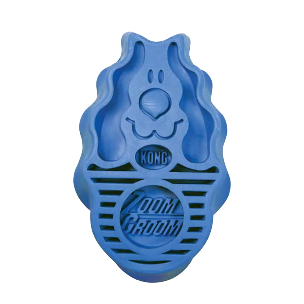 Large Bathing Brush for Dogs Blue by ZoomGroom